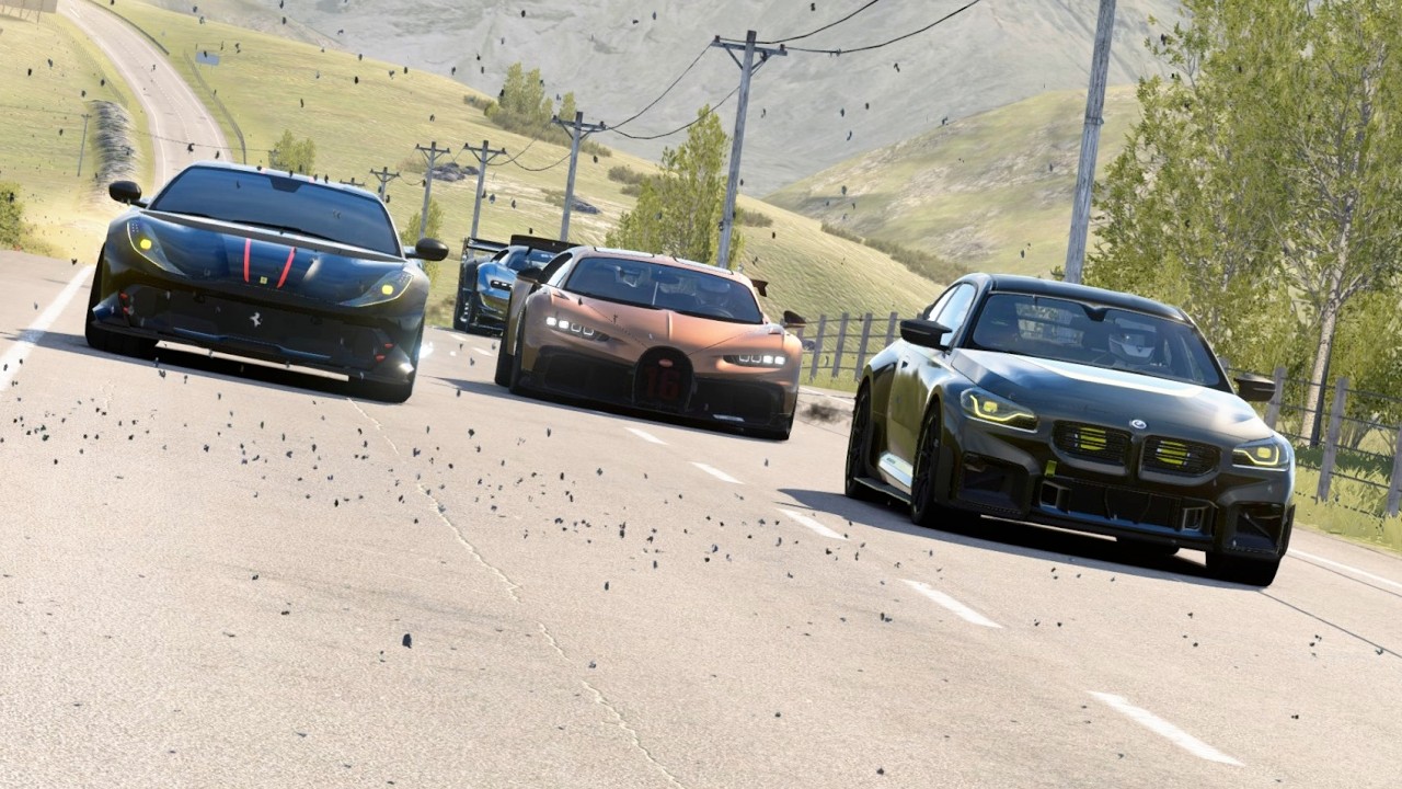 Ferrari 812 Competizione vs Hypercars Bugatti Chiron, Vision GT, BMW M2 (G87), Ferrari SF90