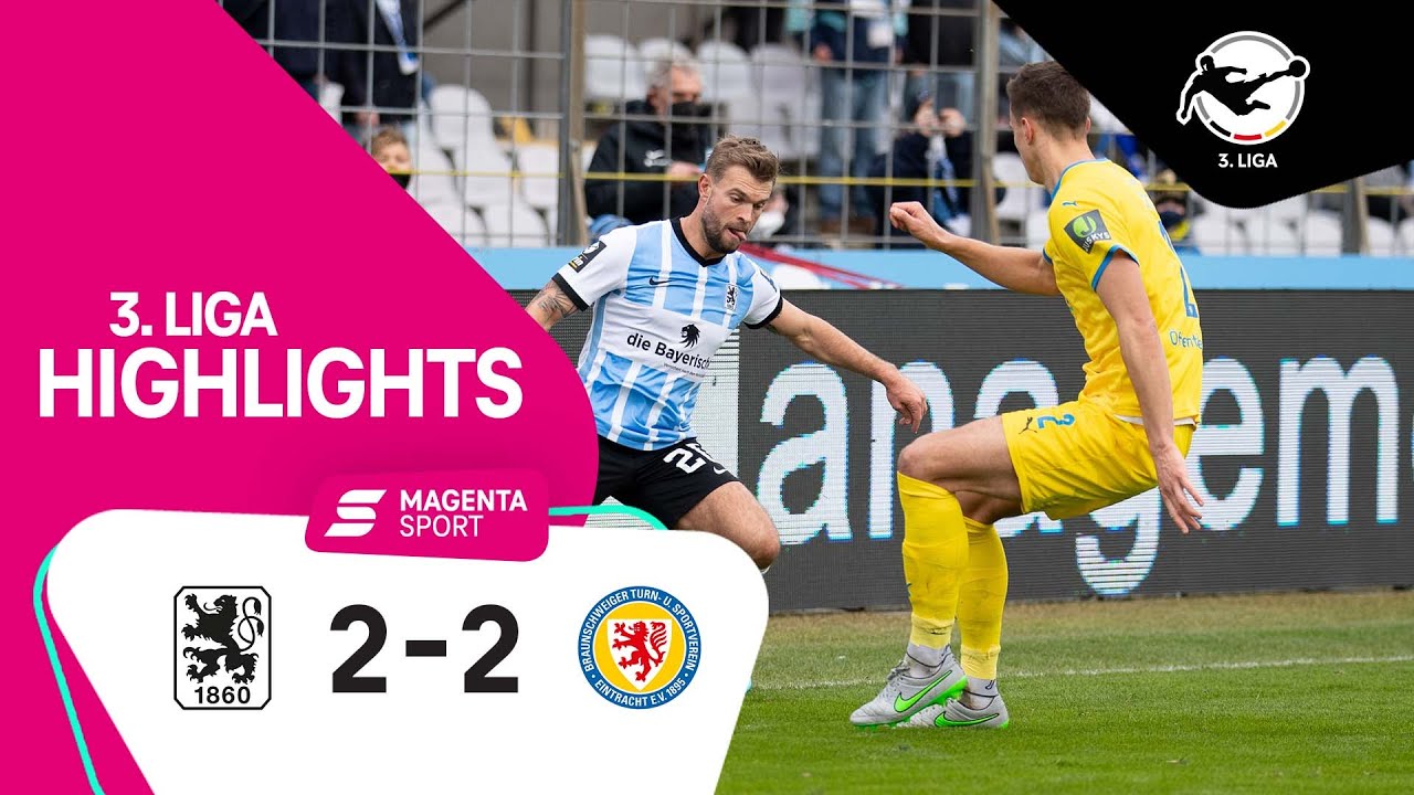 TSV 1860 München - Eintracht Braunschweig | Highlights 3. Liga 21/22
