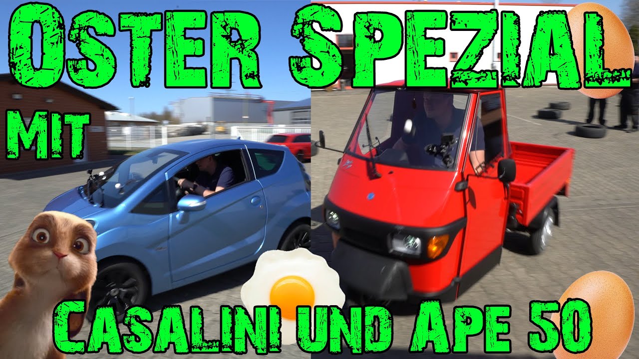 Geschicklichkeitsfahren mit dem Casalini M20 und der Piaggio Ape 50 - GAMMA Fahrzeuge