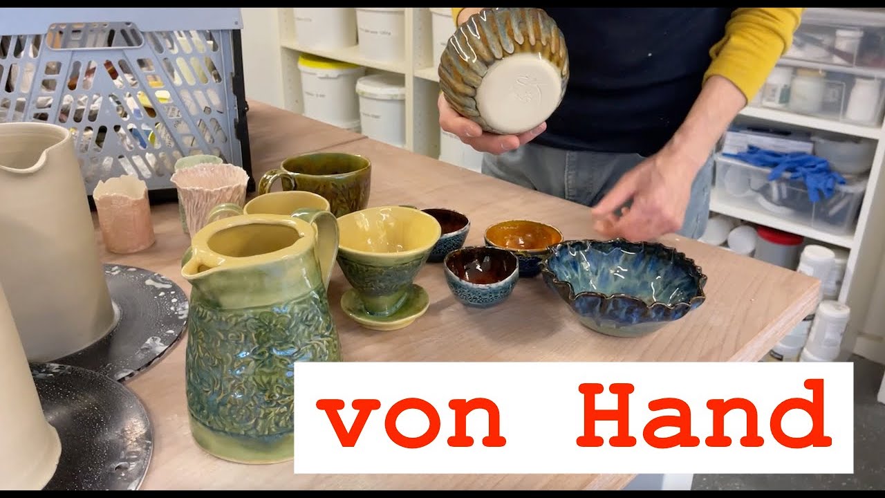 Von Hand getöpfert, ohne Drehscheibe  - wie das...