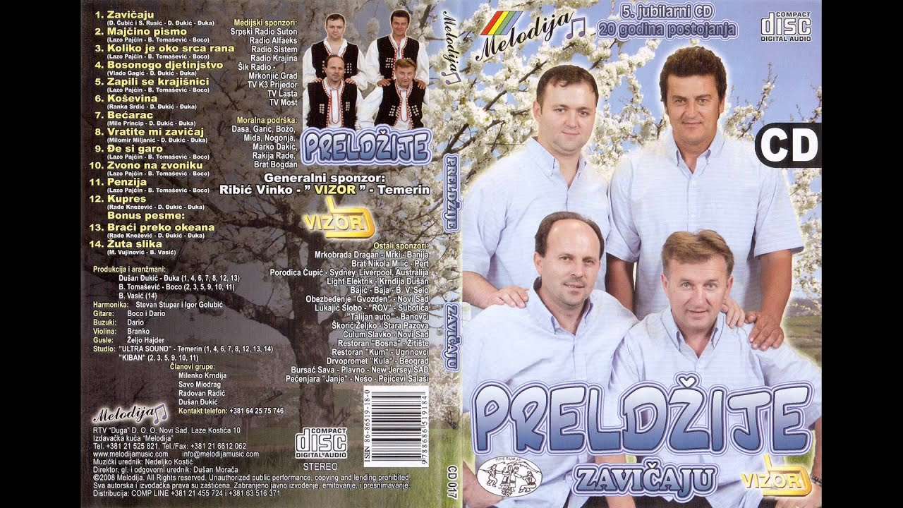 Preldzije - Majcino pismo (Audio 2008)