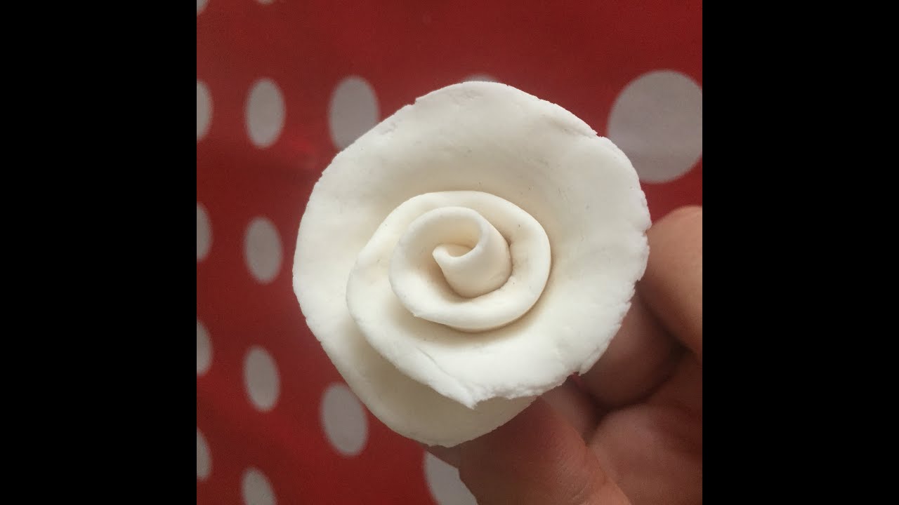 Νο2 Λουλούδι ζαχαροπαστας / fondant flower 2 / τριανταφυλλο απο ζαχαροπαστα