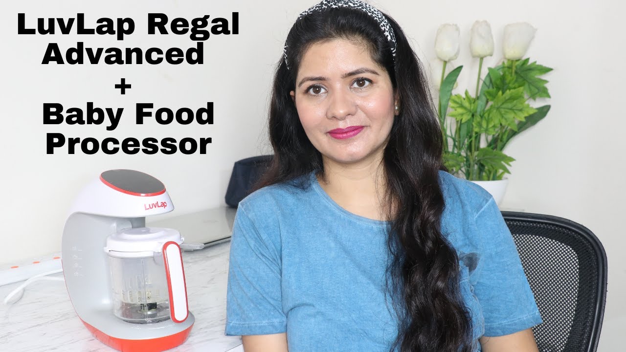 LuvLap Regal Advanced + Baby Food Processor, Combined Steamer and Blender, Digital Touch Panel