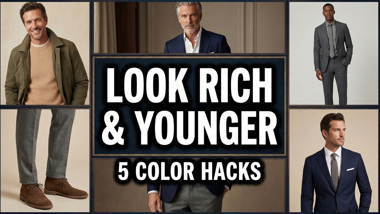 Stop Wearing Black! 5 Color Secrets That Make Men Over 50 Look Younger | Old Money Style