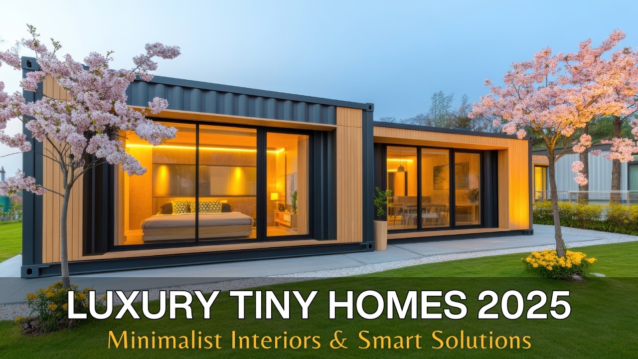 Luxury Tiny Homes 2025 | Space-Saving Furniture & Minimalist Design Ideas for Elegant Living