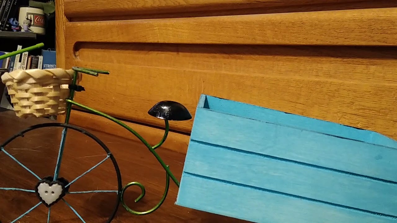 Cute spring bicycle w/ cart diy