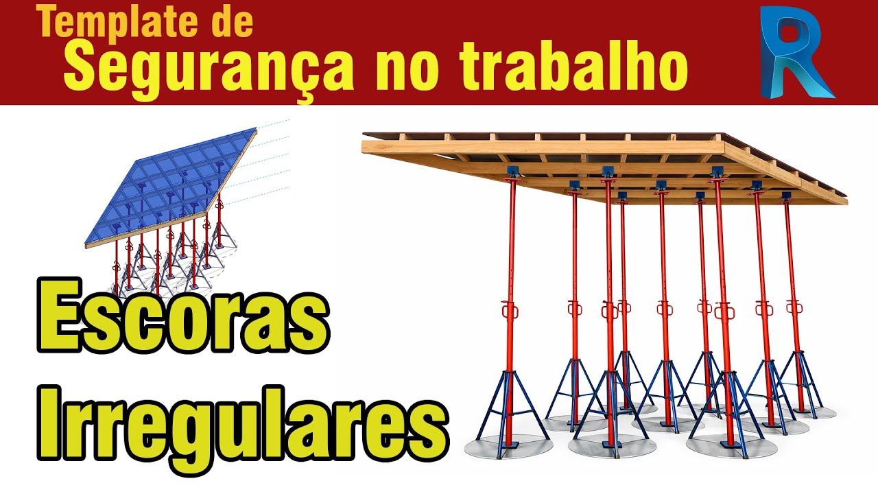 Escoras para Ambientes Irregulares no Revit | Segurança do Trabalho na Prática