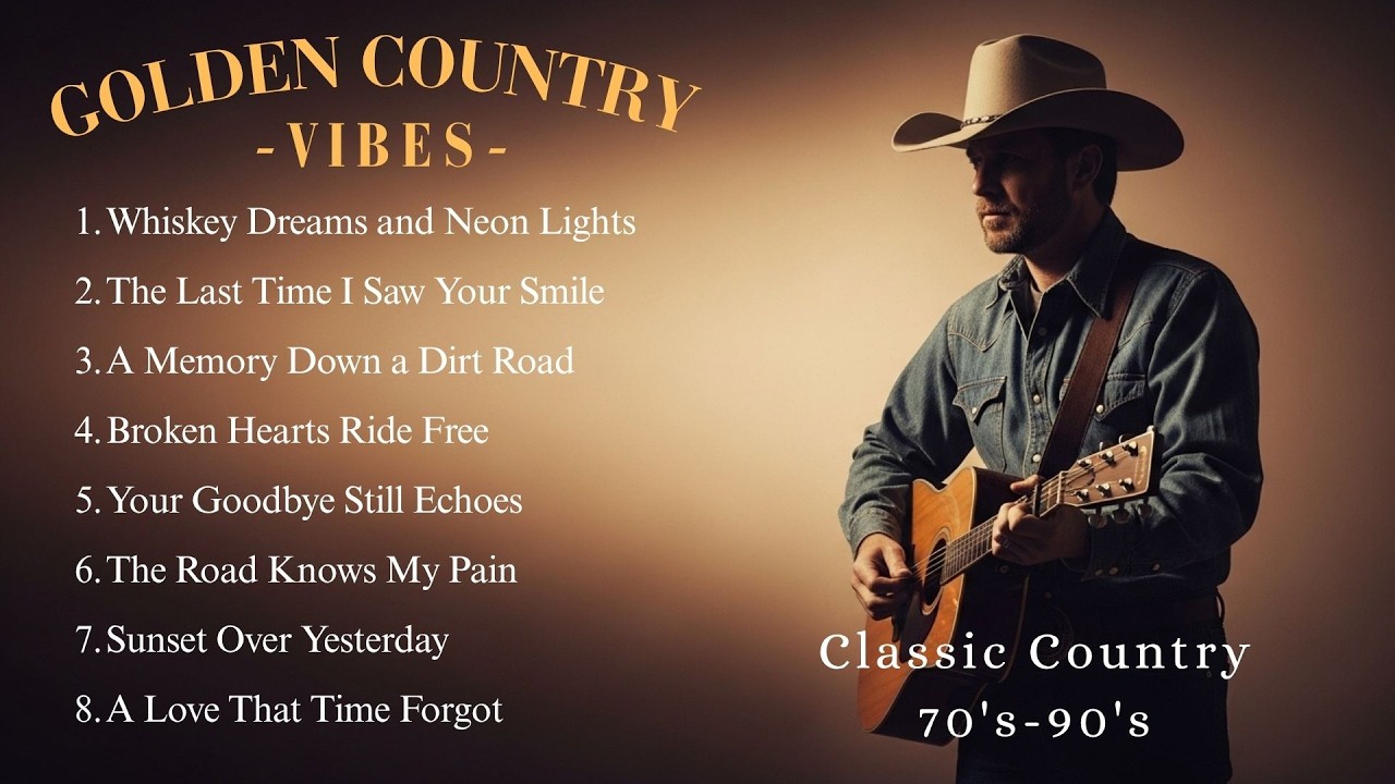 Golden Country Sad Songs 💔 Classic 70&rsquo;s&ndash;90&rsquo;s Heartbreak & Road Vibes