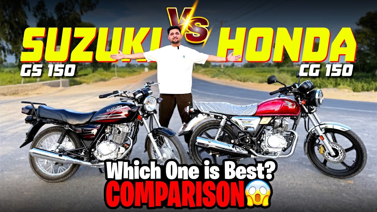 Honda CG 150 vs Suzuki GS 150 | Full Detailed Comparison & Review | Who wins? | Value to Money 