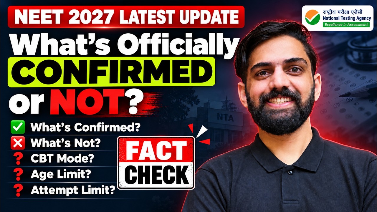 NEET 2027 Latest Update: CBT, Two Shifts & Official Status