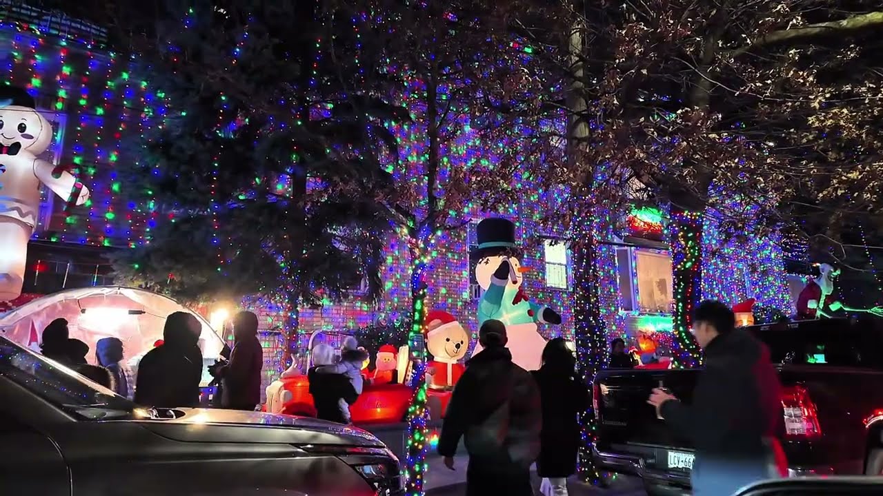 Dyker heights Chistmas lights Brooklyn NY una de la decoraciones más famosa de New York 🗽 