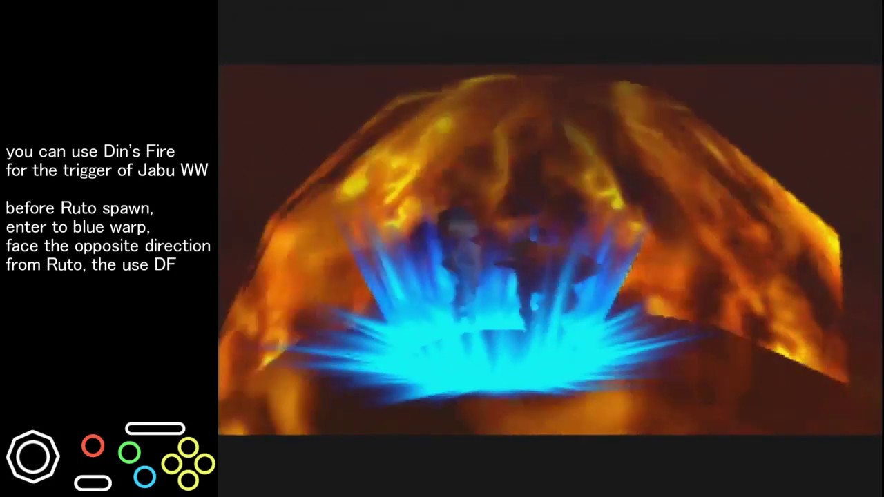 Din's Fire in Jabu Blue Warp Stuff