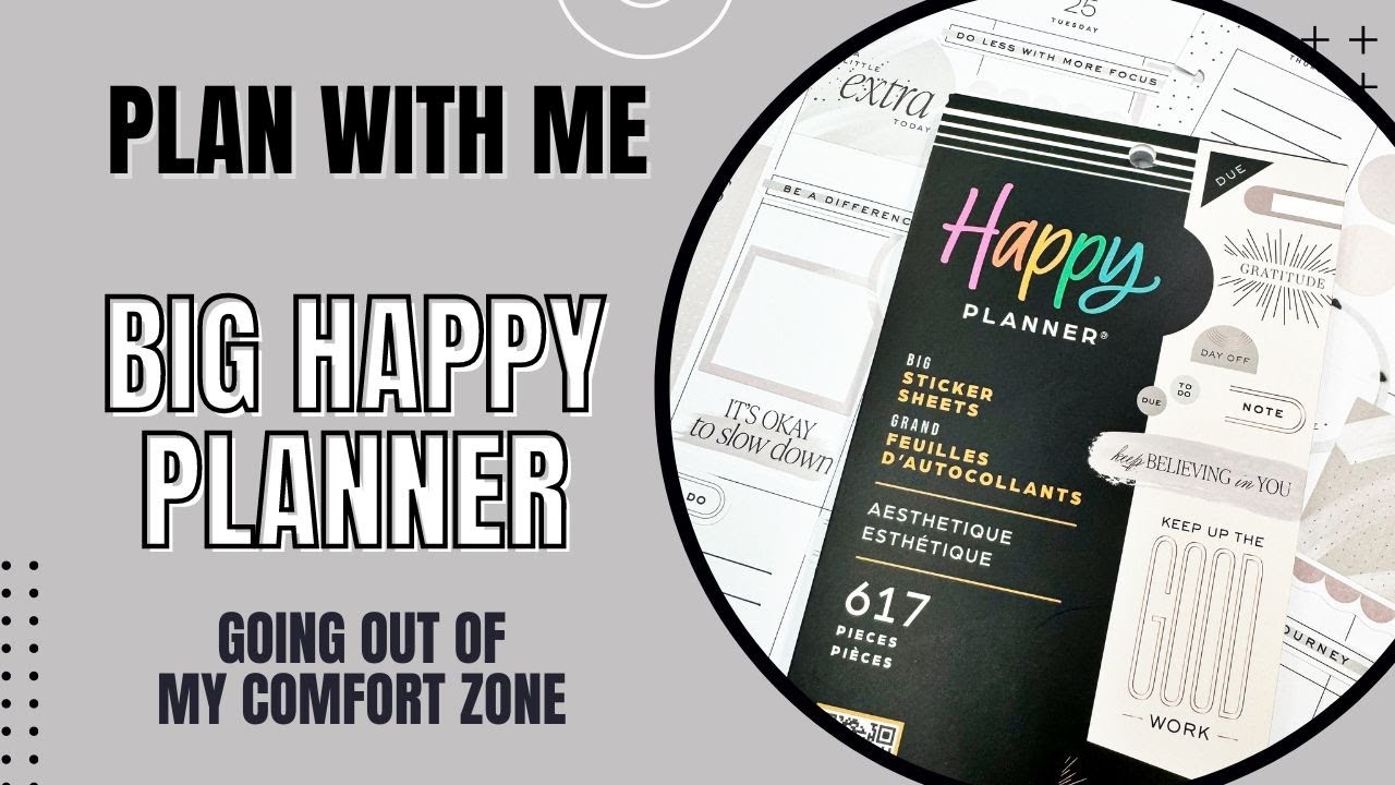 Plan With Me | Big Happy Planner | Aesthetique Sticker Book