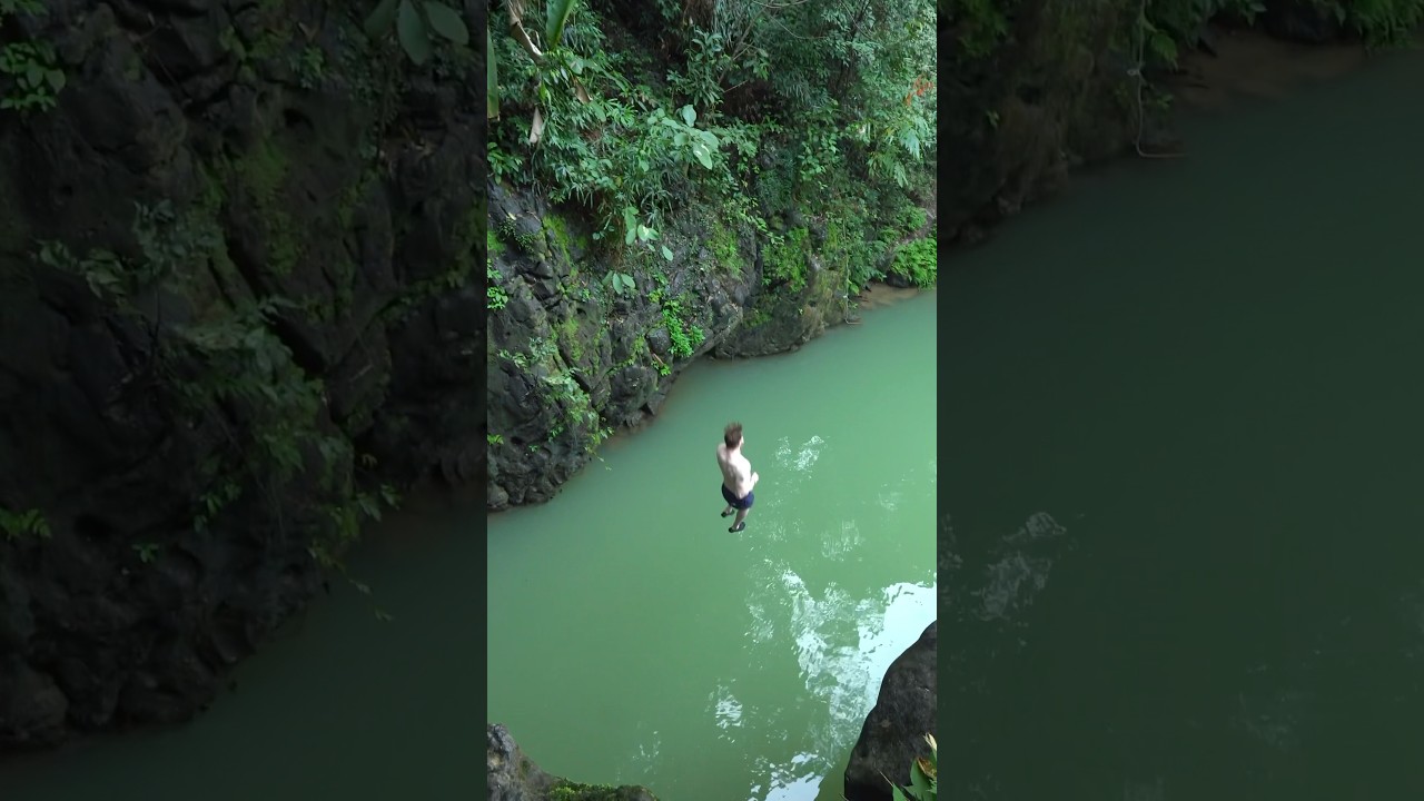 Will you jump too?    #adventuretours #phongnha #junglebosstours