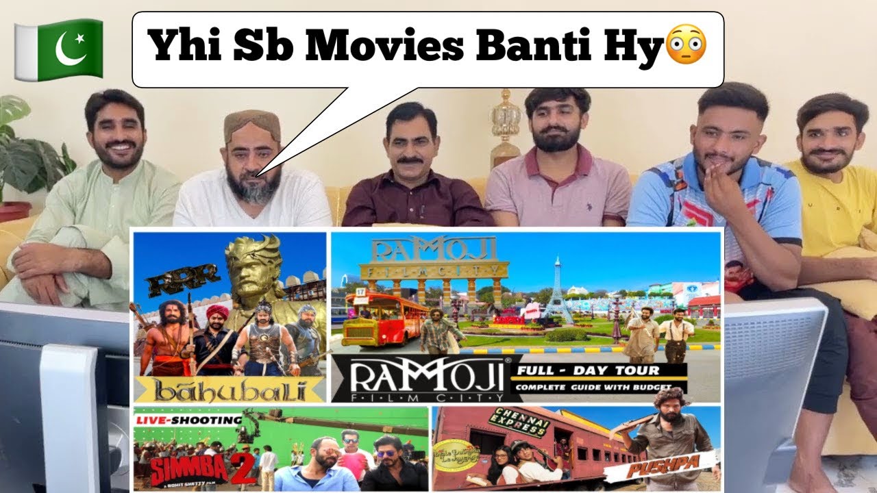 Ramoji Filmcity Tour- Live Shooting | Bahubali | Pushpa | RRR | Chennai Express | Golmaal