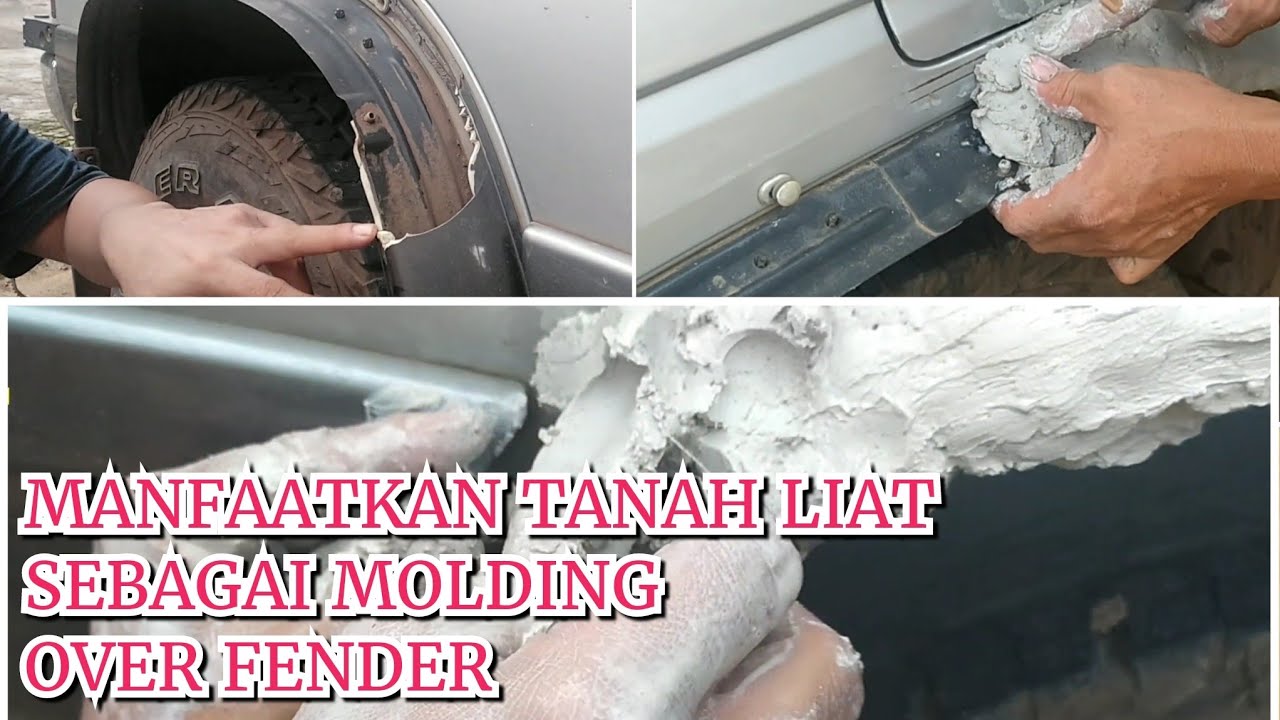 TRIK MENGATASI OVER FENDER YG RUSAK PATAH HILANG DENGAN TANAH LIAT SEBAGAI MOLDINGNYA HASIL GIMANA??