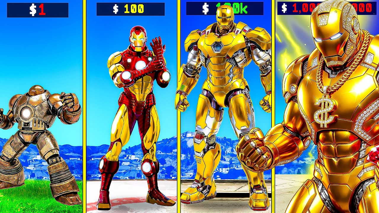 $1 IRONMAN to $1,000,000,000 in GTA 5
