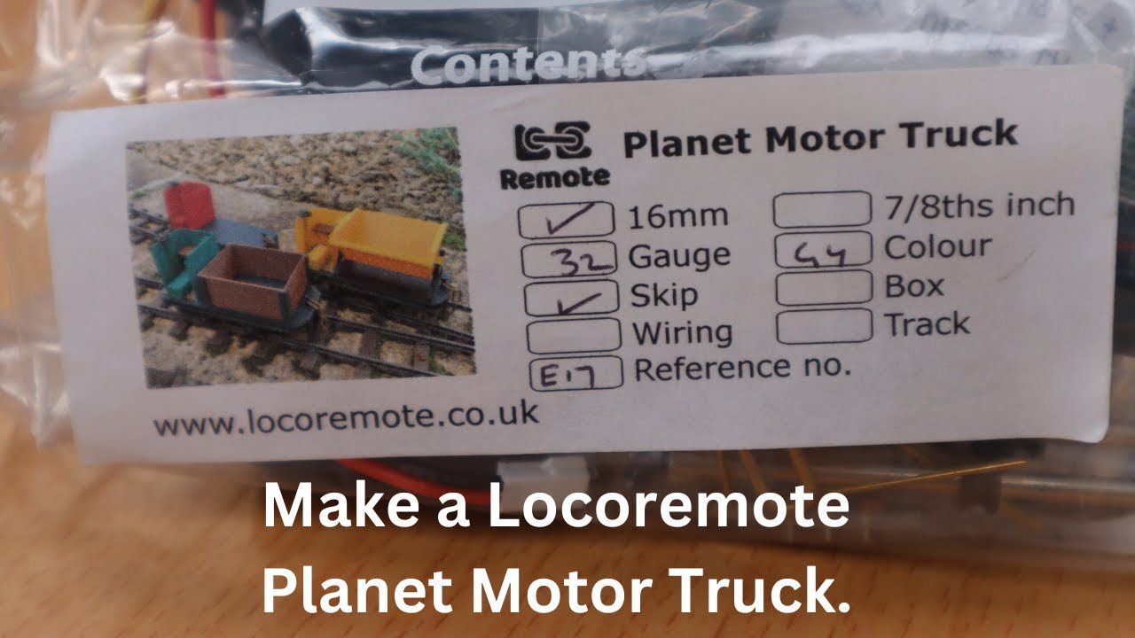 Making a locoremote Planet Motor Truck.