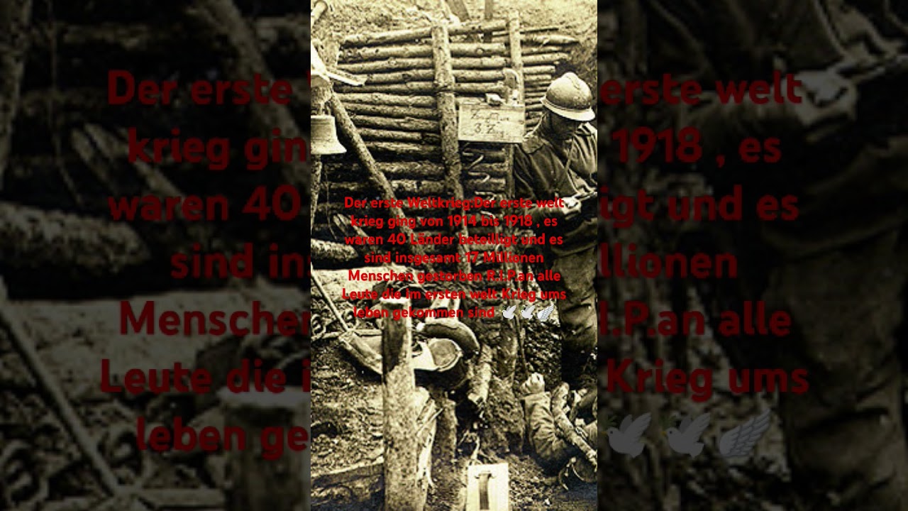 der erste Welt krieg 😢😢