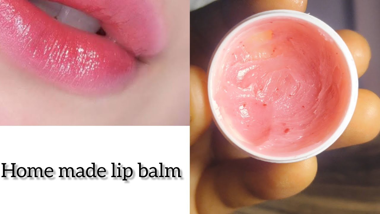 Home made rose petals lip balm 😍❤️