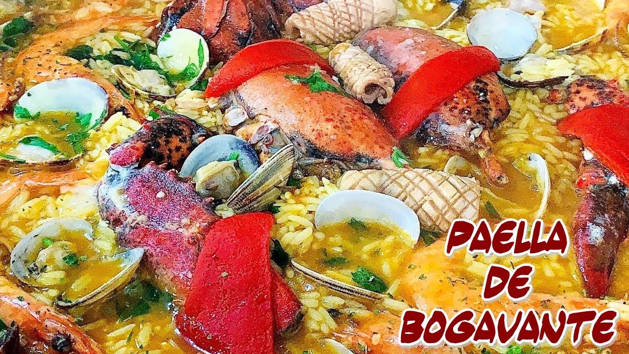 PAELLA DE BOGAVANTE Y MARISCOS,ESPECIAL NAVIDAD ¡¡ESPECTACULAR!! 🍚🦞🦑🦐🌶
