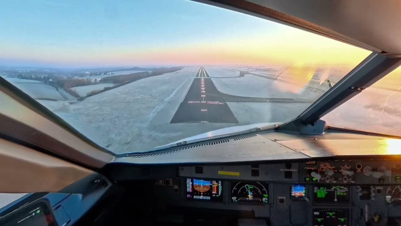 Landing in Dortmund airport 