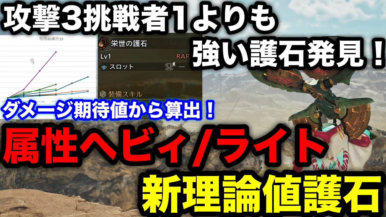【モンハンワイルズ】ボウガン使い必見！属性ヘビィ/ライトで攻撃3挑戦者1より強い護石の組み合わせを見つけたので解説します！【最新版ライト/ヘビィボウガン最強装備/テンプレ/モンスターハンターワイルズ】