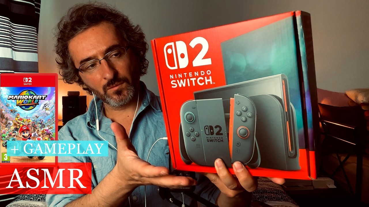 Haul / Déballage de la Nintendo Switch 2 ; gameplay découverte de mon premier Mario Kart. #asmr