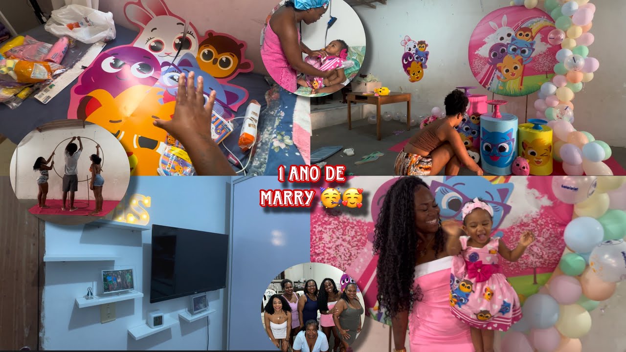 Toda preparação do aniversário de marry 🥳🥰 #minnynovamente