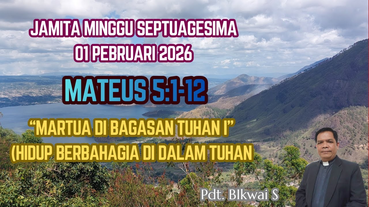 JAMITA MINGGU SEPTUAGESIMA, 01 PEBRUARI 2026 