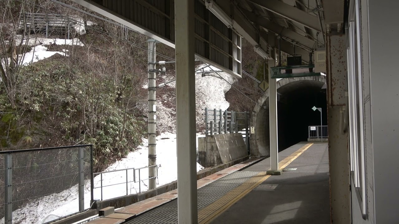 【廃止】北越急行ほくほく線 超快速スノーラビット ほくほく大島駅通過シーン（通過メロディ付き）