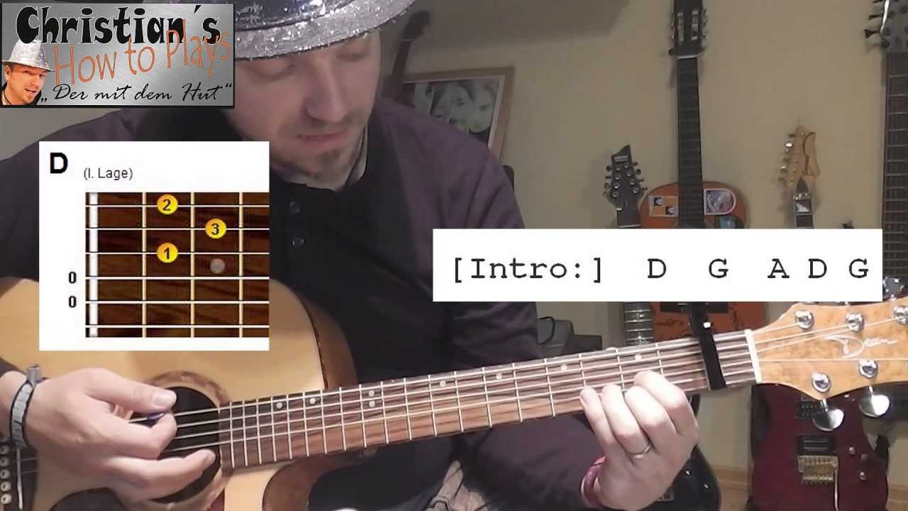 How to Play Daniel Powter BAD DAY Tabs Akkorde Anschlag Akustik Gitarre Tutorial [HD] Deutsch