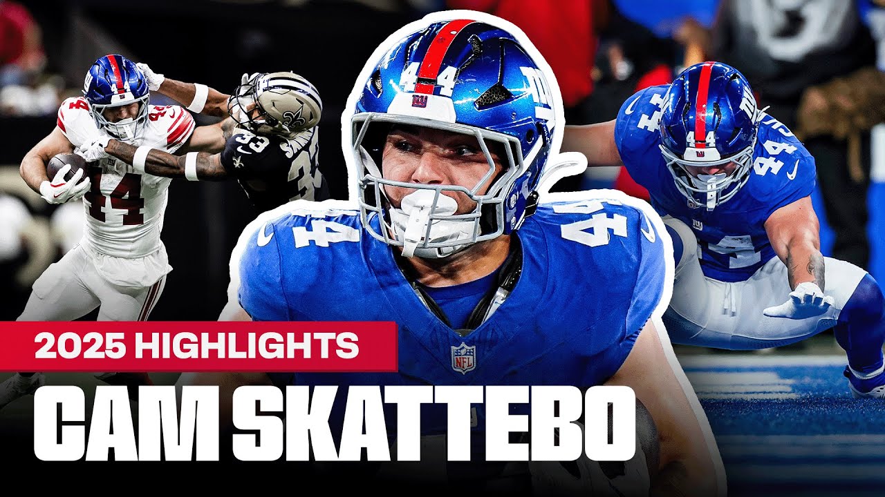 Cam Skattebo Top 2025 Season Highlights | New York Giants