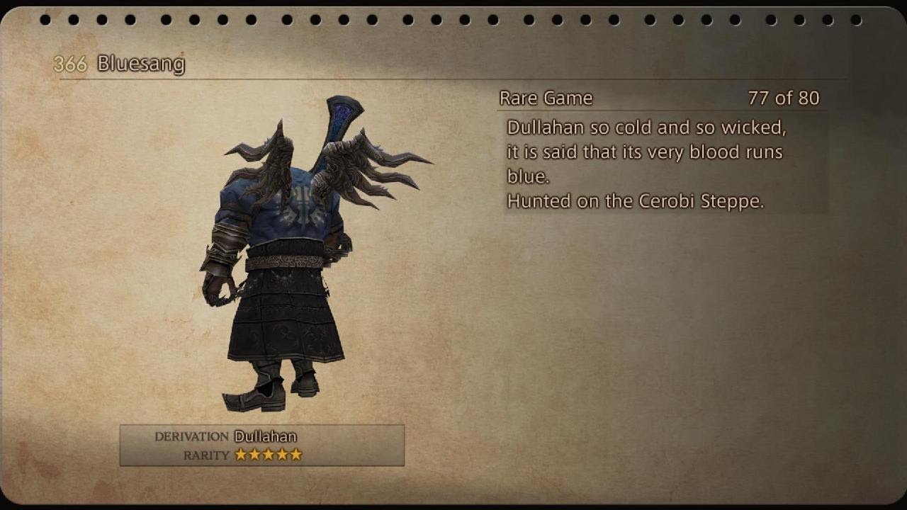 FFXII TZA - Rare Game Guide - Bluesang