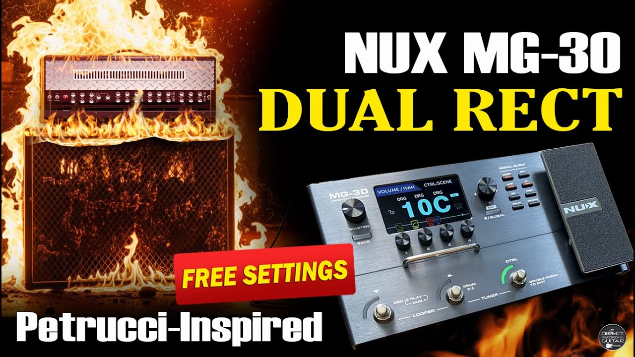 NUX MG 30 DUAL RECT FREE Settings: Petrucci-Inspired | TUTORIAL