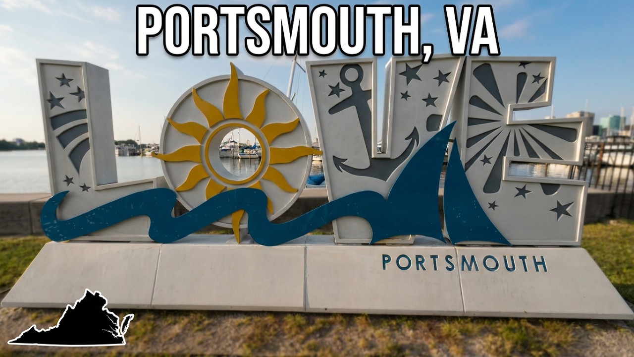 Portsmouth, Virginia I Downtown I Harbor I Port City I 4K