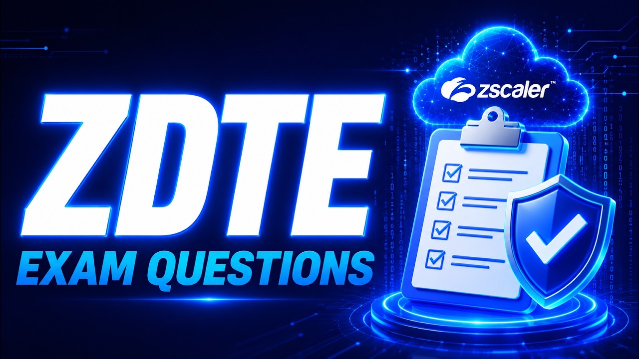 ZDTE Questions Sharing &ndash; Learn the Zscaler Digital Transformation Engineer (ZDTE) Exam 2026