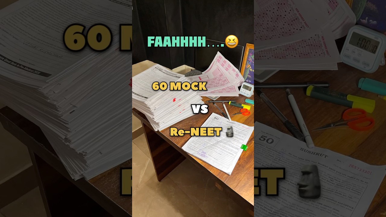 Full Re-NEET 🗿 Paper Review Coming Soon 🔜 60 mock test vs Re-NEET 2026 #shorts #reneet2026 #paper