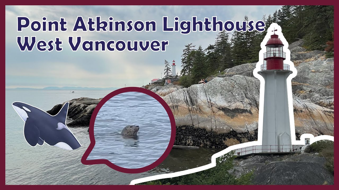 Beautiful Point Atkinson Lighthouse at West Vancouver | Virtual Hiking | Canada
