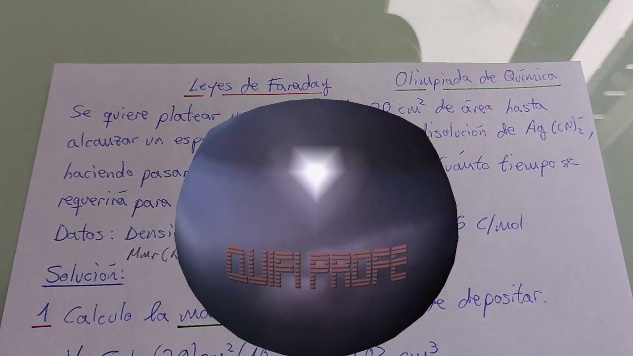 Electroquímica. Leyes de Faraday. Plateado de una cuchara. Olimpiada de química.