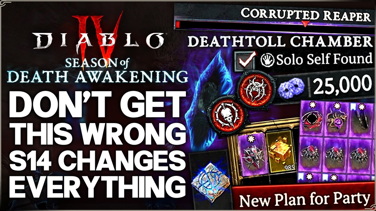 Diablo 4 &mdash; ВНИМАНИЕ: Сезон 14 меняет всё &mdash; ВСЁ, что нужно знать перед стартом &mdash; Гайд по всем клас...