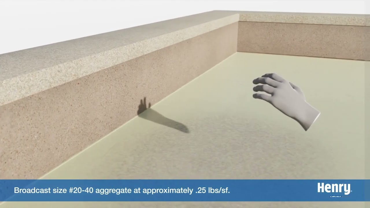 Application of Henry Prodeq Waterproofing System