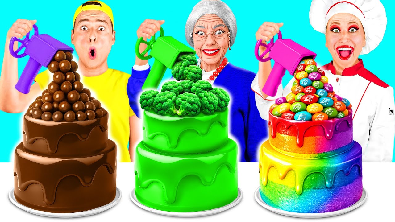 Кулинарный Челлендж: Я против Бабушки | Вкусные Кулинарные Хитрости от Fun Tun