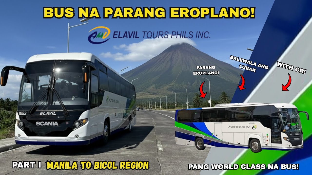 Bus na parang Eroplano | Manila to Bicol (With CR & Charging Ports) 