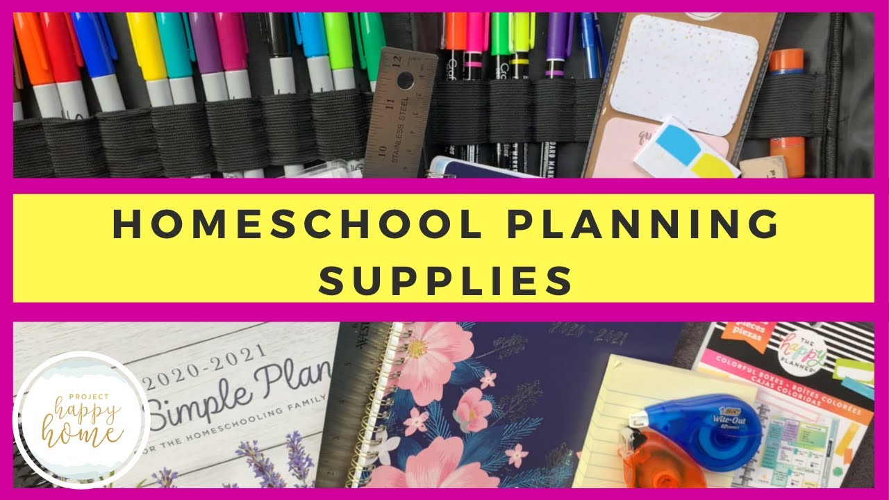 HOW TO PLAN YOUR HOMESCHOOL YEAR || SECULAR HOMESCHOOL PLANNING SUPPLIES