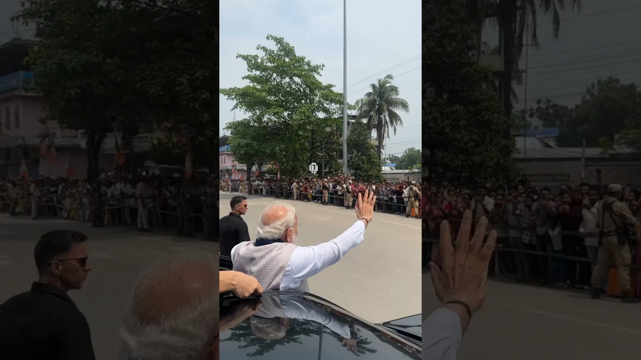 Unmatched energy at PM Modi&rsquo;s roadshow in Barpeta, Assam