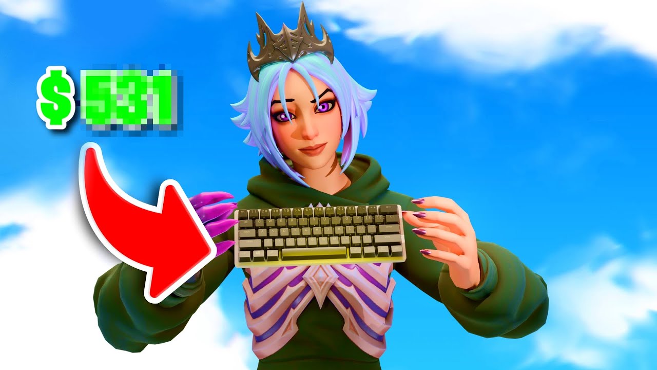 Я использовал лучшую кастомную клавиатуру в Fortnite!