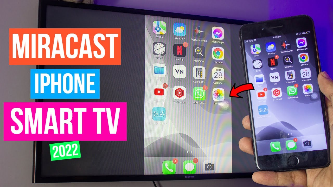 Miracast iPhone 7 Plus to Smart TV (2022) [Free & Wireless]