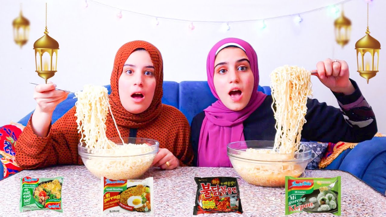 اغرب سحور في رمضان 🌙10 كيس اندومي حار 🔥( نهاية سيئة) !! RS Twins