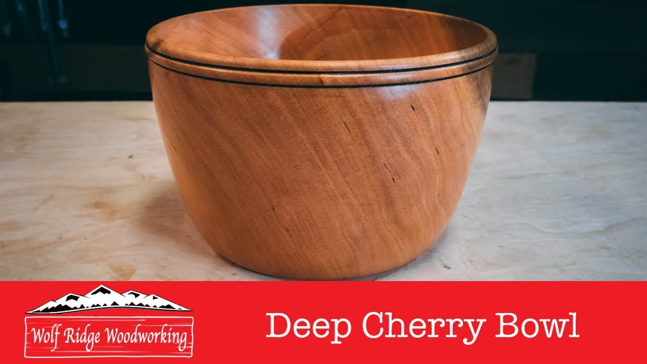 Woodturning: Deep Cherry Bowl